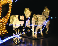 LEDクリスタルグロー　黄金の馬車