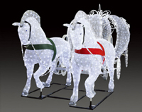 LEDクリスタルグロー　白馬の馬車